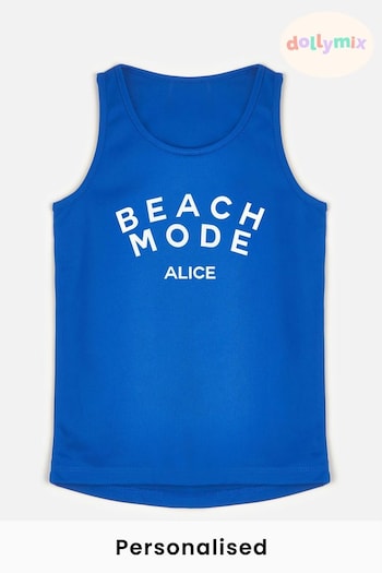 Personalised Beach Mode Vest by Dollymix (L98049) | £9