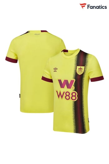 Fanatics Yellow Burnley FC Umbro Away 2023-24 Shirt (M00116) | £75