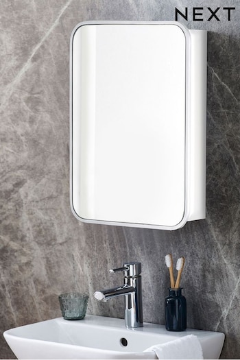 Chrome Mirrored Single Wall Cabinet (M00216) | £85