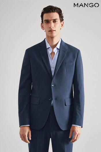 Mango Blue Slim Fit Suit: Blazer (M00244) | £120