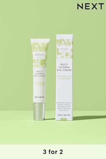 WOAH by Atelier-lumieresShops Multi-Vitamin Eye Cream 15ml Vegan Friendly (M00802) | £14