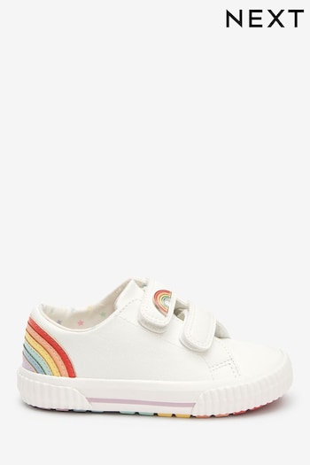 White Rainbow Standard Fit (F) Trainers (M02474) | £18 - £20