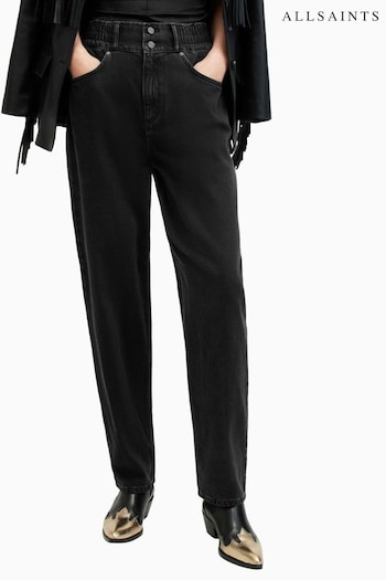 AllSaints Hailey Full Black Stil Jeans (M03337) | £129