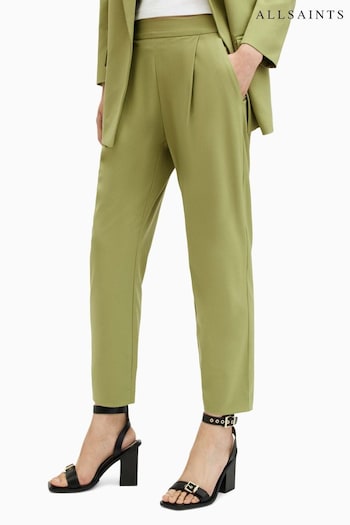 AllSaints Green Aleida Tri Trousers (M03446) | £99