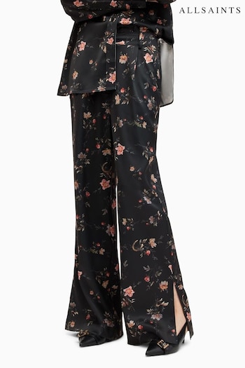 AllSaints Black Louisa Tanana Trousers (M03609) | £159