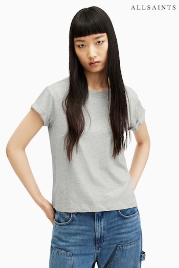 AllSaints Grey Anns T-Shirt (M03633) | £45
