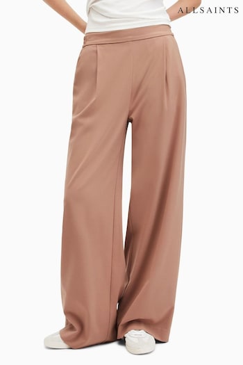 AllSaints Brown Aleida Wl Tri Trousers (M03836) | £129