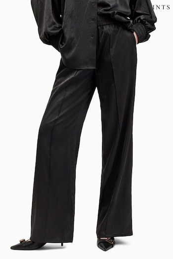 AllSaints Black Charli Jacq Trousers (M03837) | £139