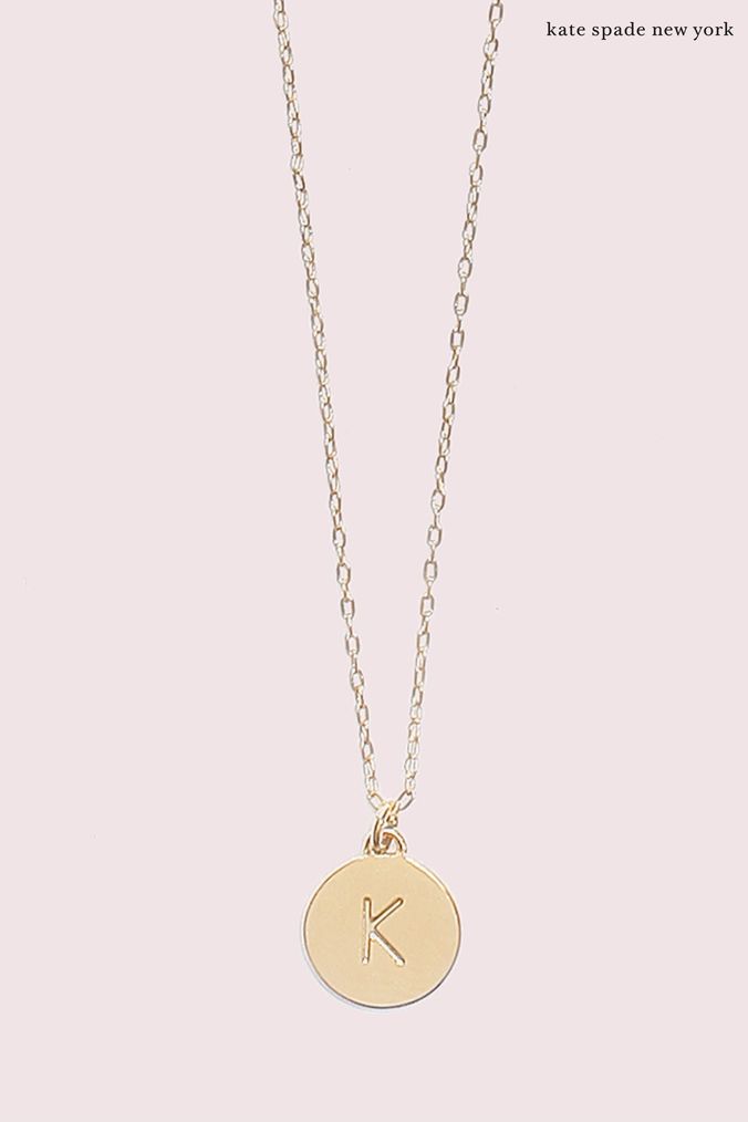Kate spade monogram necklace sale