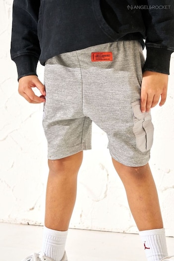 Angel & Rocket Kasper Grey Pique Smart Shorts Essentials (M06069) | £20 - £24