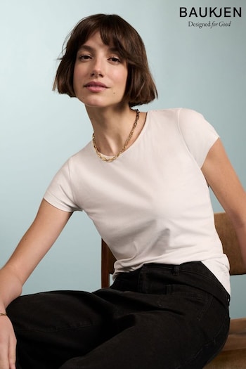 Baukjen White Essentials Slim T-Shirt (M07927) | £35