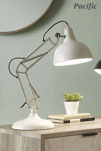 Pacific White Task Table Lamp (M08051) | £90