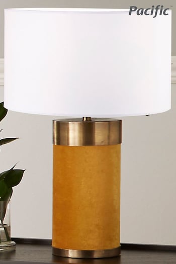 Pacific Brass Velvet Table Lamp (M08071) | £110