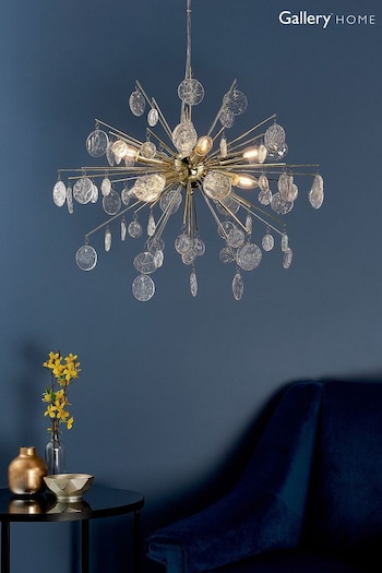 Gallery Home Gold Tara 8 Light Ceiling Light Pendant (M08076) | £157