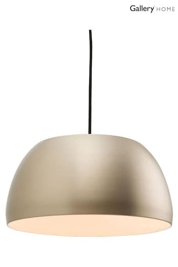 Gallery Home Silver Connor Matte Nickel Ceiling Light Pendant (M08081) | £68