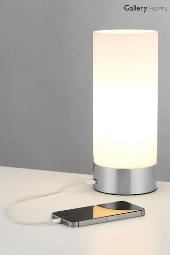 Gallery Home Silver Lara Table Lamp (M08123) | £45