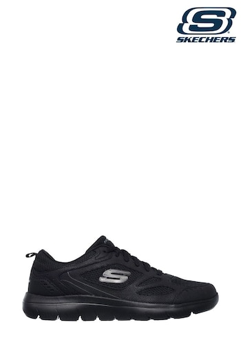 Skechers brands Black Summits South Rim Sports Shoes (M08373) | £65