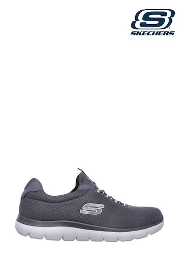 Skechers BCOR Grey Summits Slip On Sports Shoes (M08375) | £57