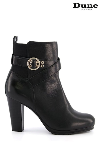 Dune London Oreana Elasticated Buckle Detail Boots (M08665) | £145