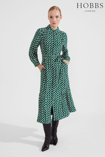 Hobbs Green Petite Emberly Dress (M09197) | £149