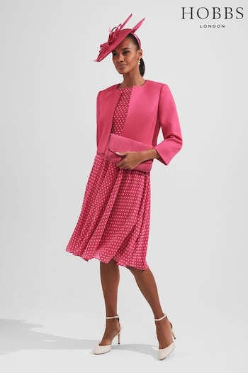 Hobbs Petite Pink Eleanor Dress (M09210) | £169