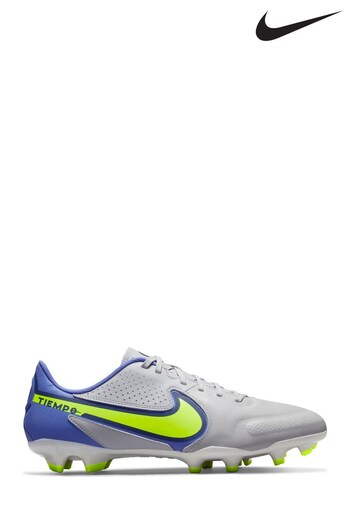 Nike Grey Tiempo Legend 9 Academy Firm Ground Football Fur Boots (M09424) | £70