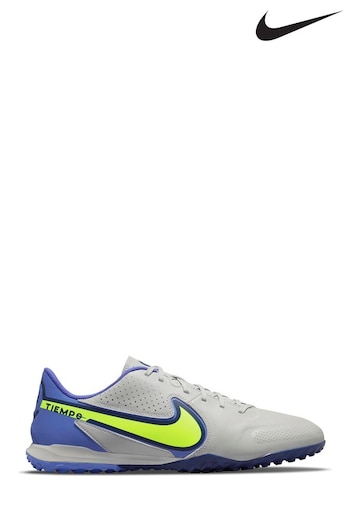 Nike Grey Tiempo Legend 9 Academy Turf Football Boots (M09426) | £70