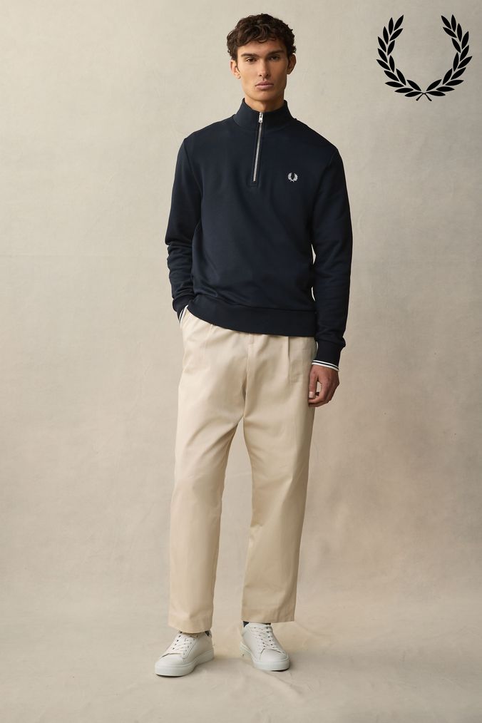 Fred perry zip discount sweater