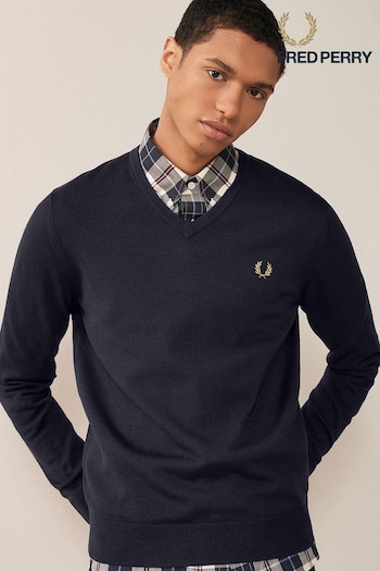 Fred Perry Classic V-Neck Jumper (M09634) | £130