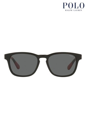 Polo Ralph Lauren Black Square Sunglasses (M09825) | £138