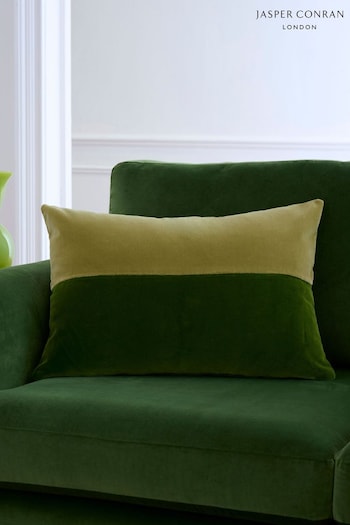 Jasper Conran London Green Velvet Feather Filled Cushion (M0J924) | £40