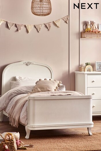 White Painted Vintage Kids Wooden Bed Frame (M10010) | £550