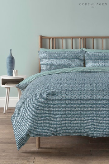 Copenhagen Home Blue Arri Duvet Cover and Pillowcase Set (M10126) | £15 - £25