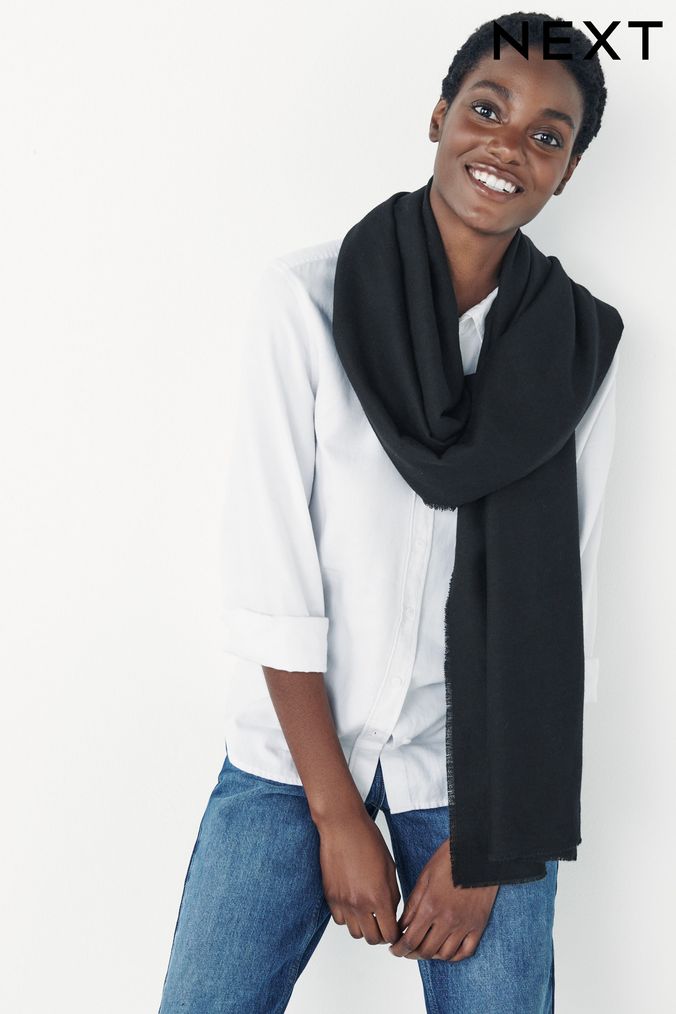 Scarves Womens Printed Cashmere Knitted Scarfs Next UK