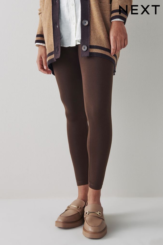 Womens Brown Leggings Brown Leather Leggings Next UK