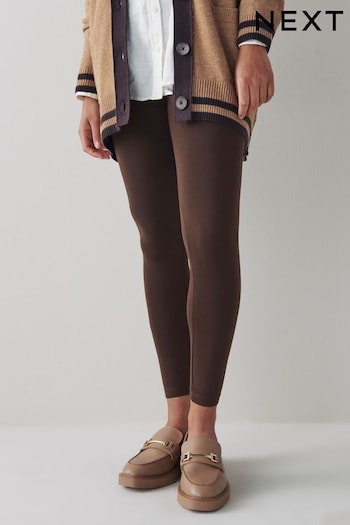Chocolate Brown Full Length Leggings (M10305) | £10