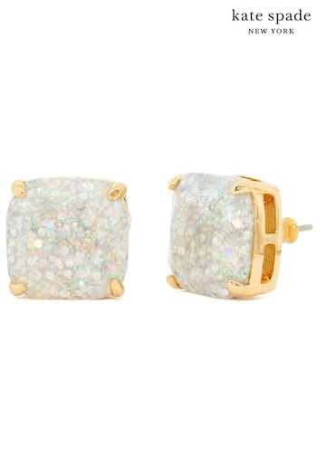 Kate Spade New York Gold Tone Crystal Square Stud Earrings (M11091) | £40