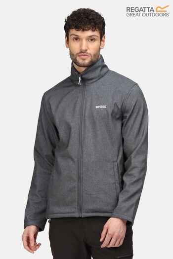 Regatta Grey Cera V Full Zip Softshell Jacket (M11606) | £35