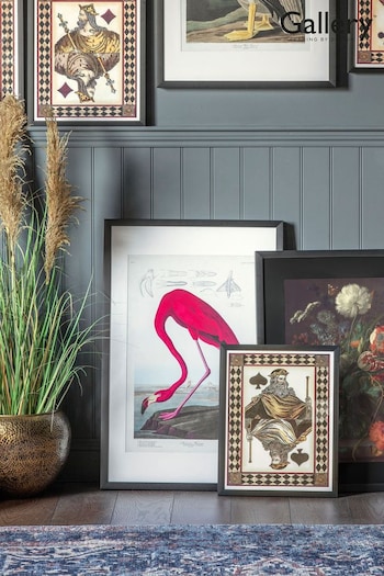 Gallery Home Gold Quirky Flamingo Framed Wall Art (M11847) | £105