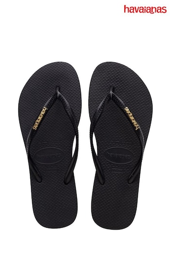 Havaianas Slim Logo Metallic Flip Flops (M12143) | £32