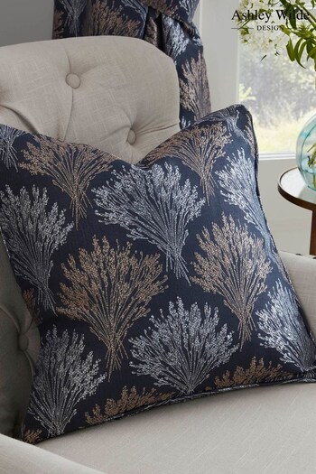 Ashley Wilde Blue Kimpton Feather Filled Cushion (M12423) | £29