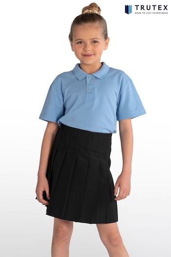 Trutex Black Junior Stitch Down Pleat Skirt (M12476) | £16