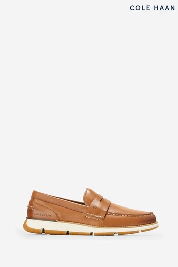 Cole Haan Brown 4.ZEROGRAND Loafers (M12776) | £90