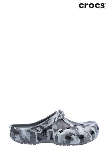 Crocs Slide Grey Seasonal Camo Sandals (M13482) | £45