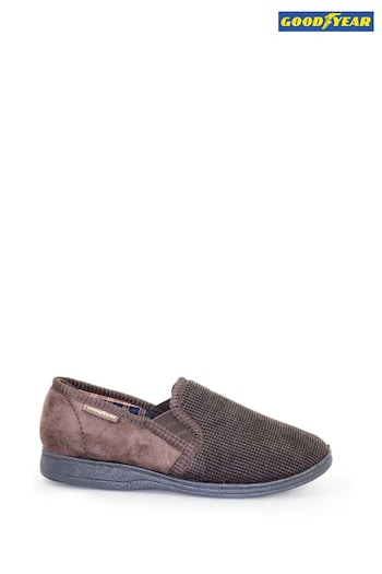 Goodyear Brown Mallory Brown Full Slippers (M13991) | £28