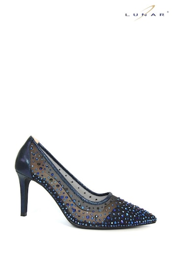 Lunar Blue Argo Blue Mesh Court Shoes (M14029) | £67
