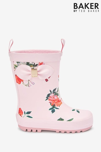 Baker by Ted Baker Pale Pink Floral Welly (M14586) | £28