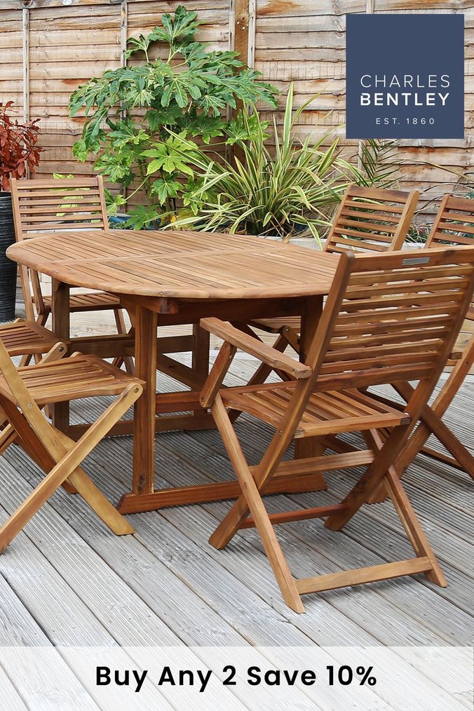 Charles bentley rattan table on sale