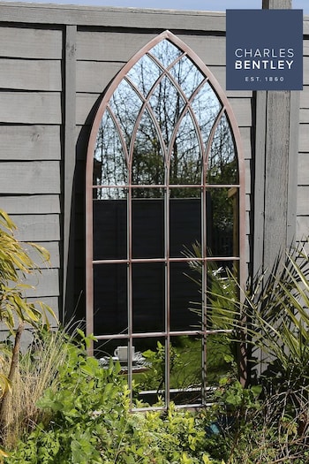 Charles Bentley Grey Outdoor Arch Mirror (M14693) | £80