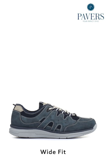 Pavers Mens Wide Fit Lace-Up Trainers (M14997) | £43